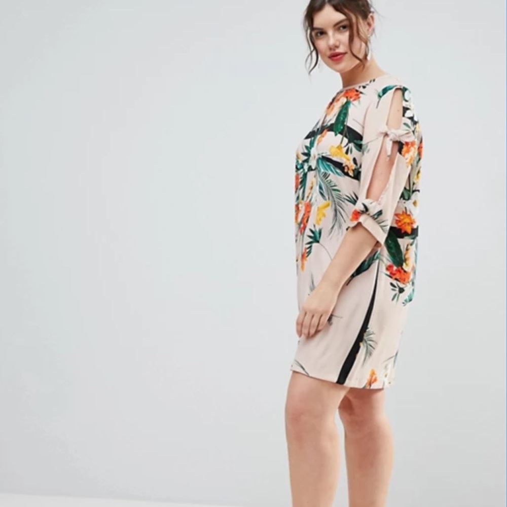 ASOS 3/4 length sleeve midi dress